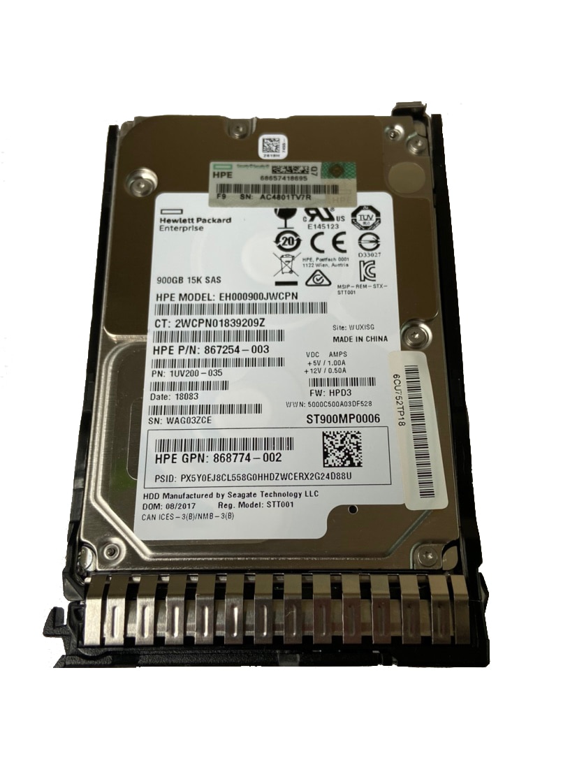 870759-B21 HPE 900GB SAS 12G  15k SFF (2.5 ġ) SC DS HDD